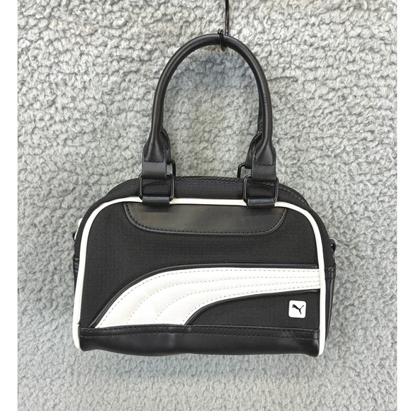 Puma Handbags - Puma Mini Grip Crossbody Bag Womens Black White Y2K Athleisure Purse